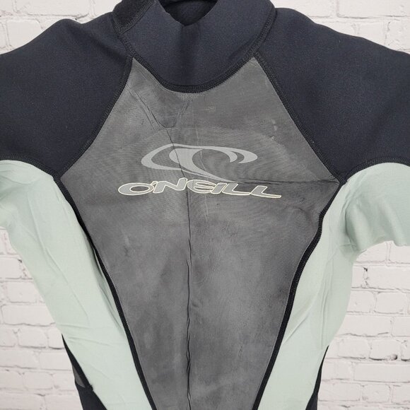 O'Neill Black & Grey Elite 2/1 MM Zipped Shorty Dive Wetsuit Youth Kids Size 8 - Picture 4 of 12